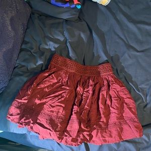 Maroon Skirt